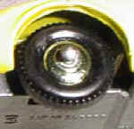 black plastic wheels with hub cap (33C)